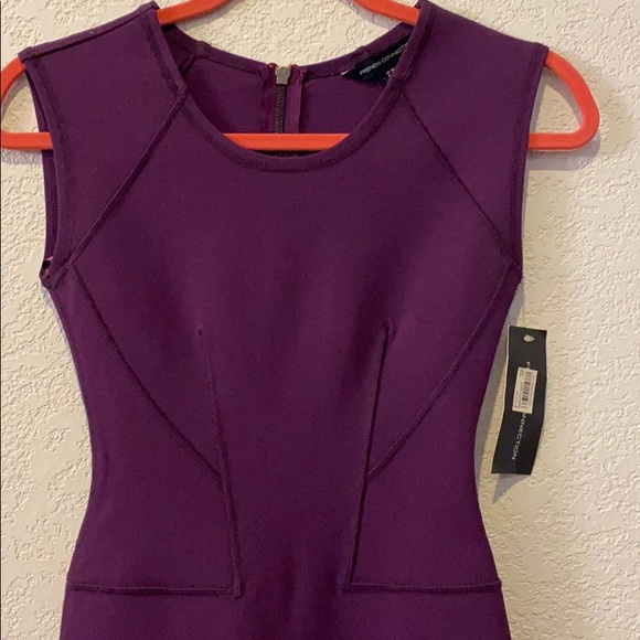 French Connection-Monique Capped Sleeved Dress - Picture 8 of 11